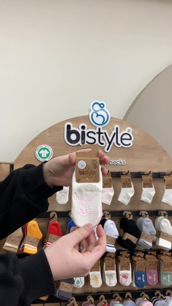 Bistyle Bistil Organic Seamless Non-Slip Baby Socks