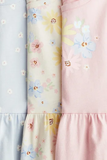 H&M Pack of 3 Printed Cotton Dresses
