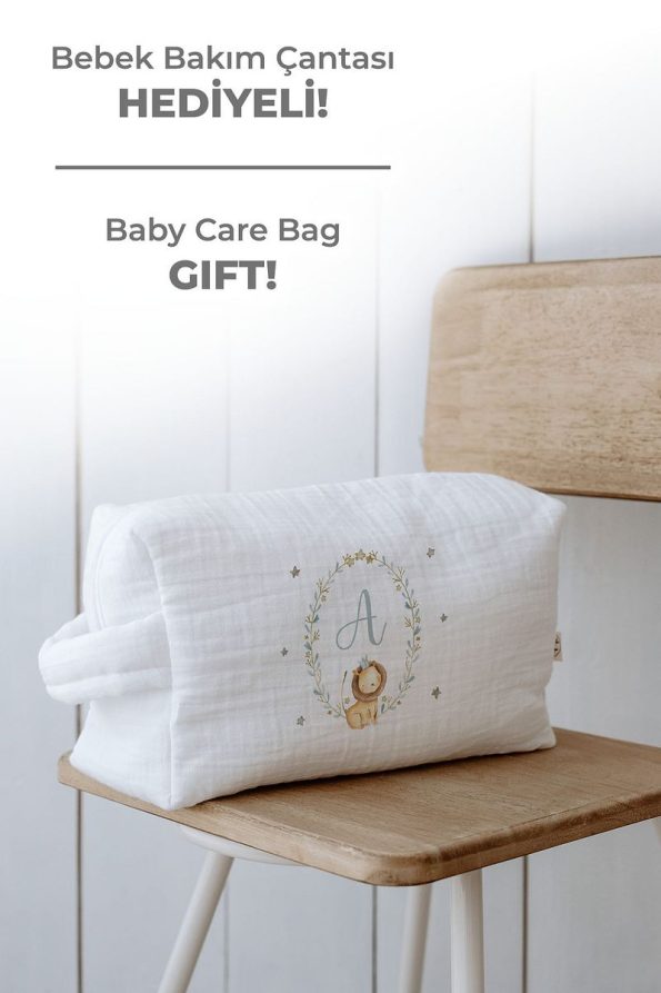 Tuğba Swan Organic 11-Piece Hospital Set - Little Lion Series - Letter A