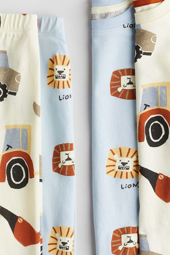 H&M 2-Piece Printed Cotton Pajama Set