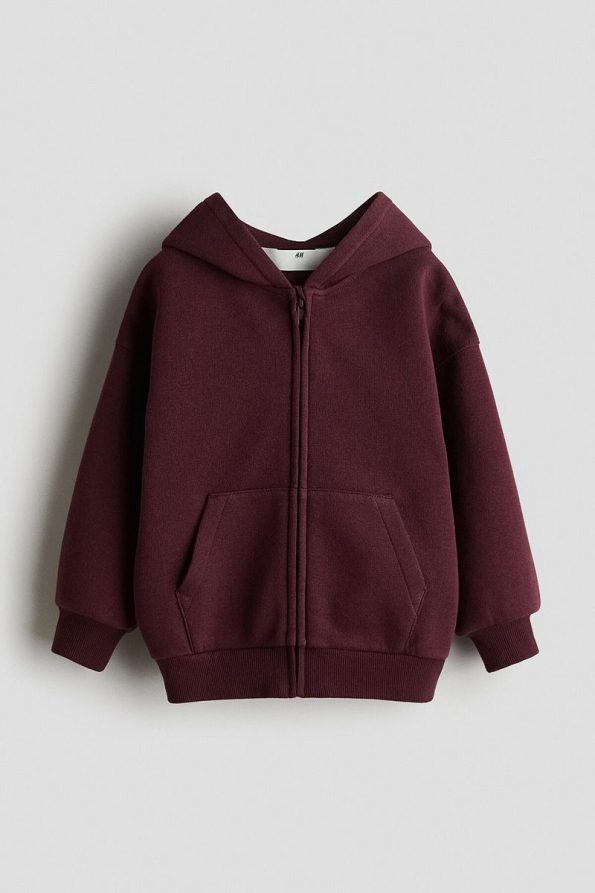 Hooded Zippered Oversized Top