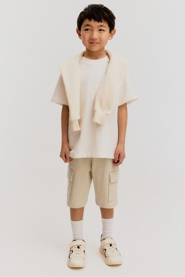 H&M Cargo Sweatshirt Shorts