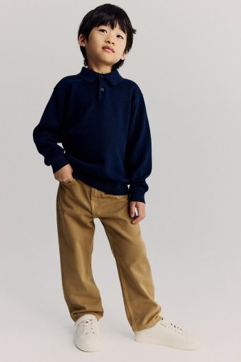 H&M Fine Knit Polo Top
