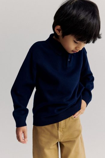 H&M Fine Knit Polo Top