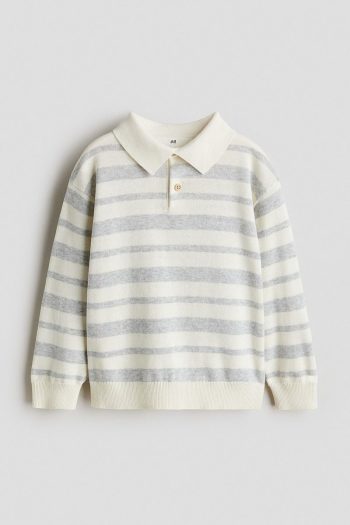H&M Fine Knit Polo Top