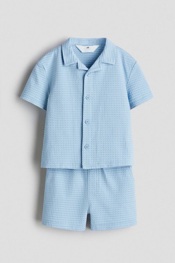 H&M Two-Piece Shirt and Shorts Set