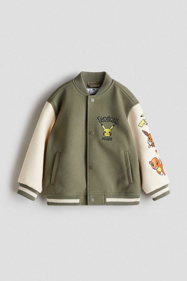 H&M Patterned Baseball Jacket