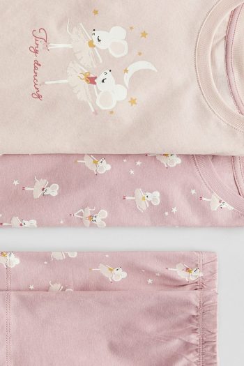 H&M Ruffled Sleeve Pajama Set