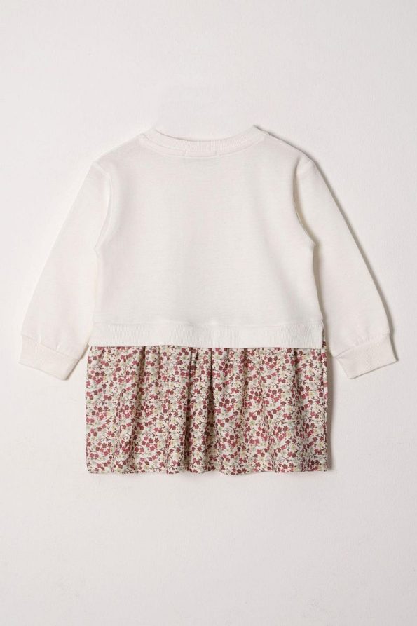 Zepkids Rabbit Print Long Sleeve Sweatshirt Set for Girls