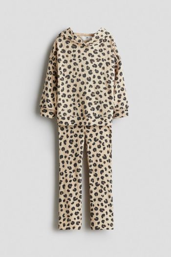 H&M 2-Piece Fuzzy and Ribbed Knit Set