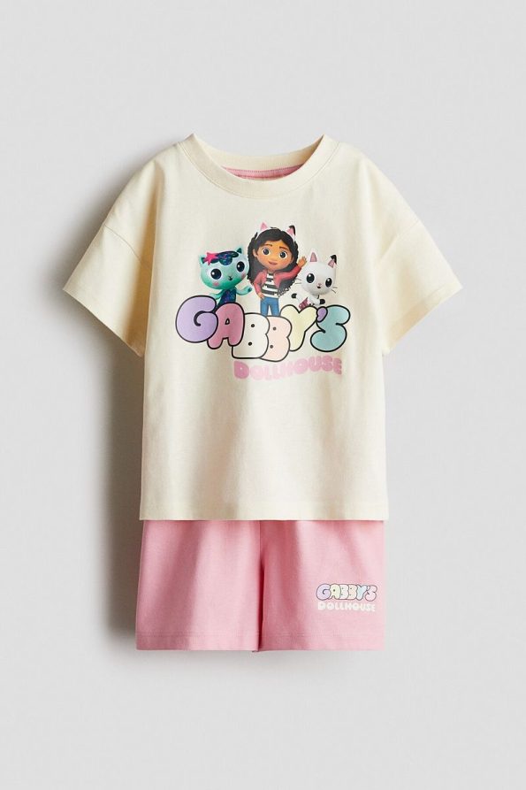 H&M Printed Jersey Pajama Set