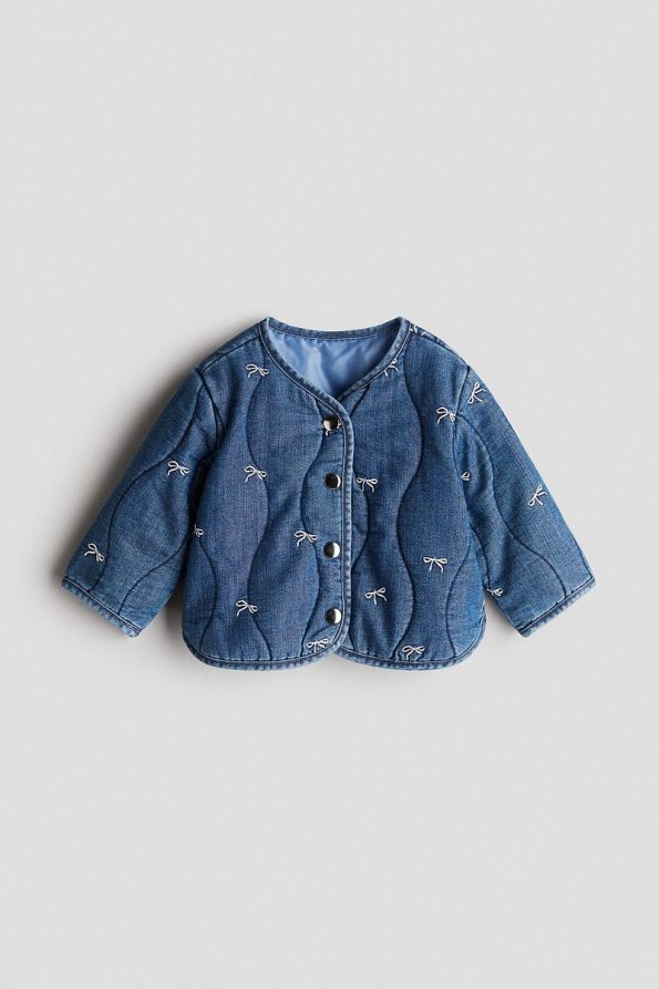 H&M Quilted Denim Jacket