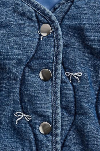 H&M Quilted Denim Jacket