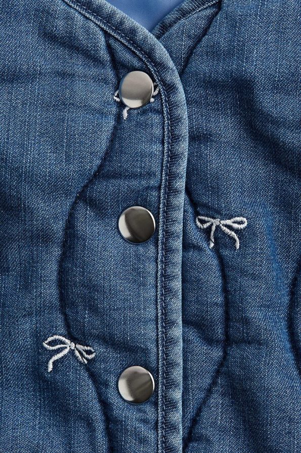 H&M Quilted Denim Jacket