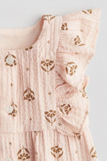 H&M Ruffled Muslin Romper