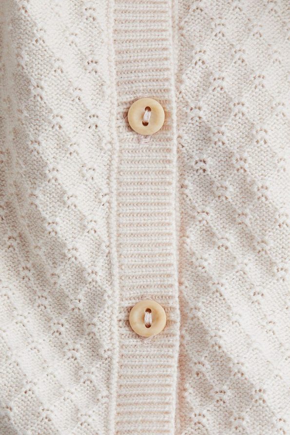 H&M Cotton Textured Knit Jumpsuit