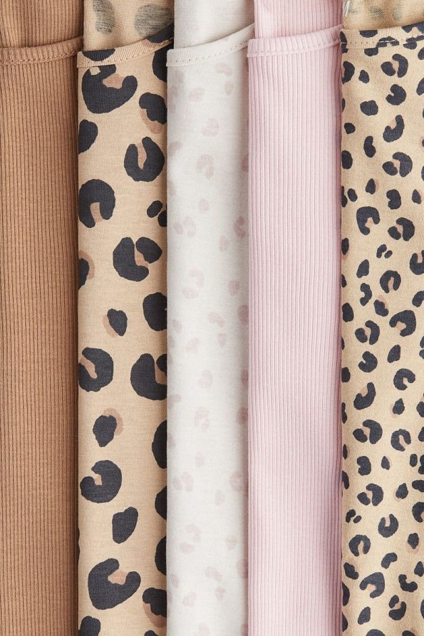 H&M Set of 5 Long Sleeve Cotton Tops