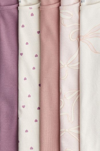 H&M 5-Pack Long Sleeve Cotton Tops