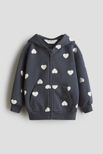H&M Hooded Zip-Up Oversized Top