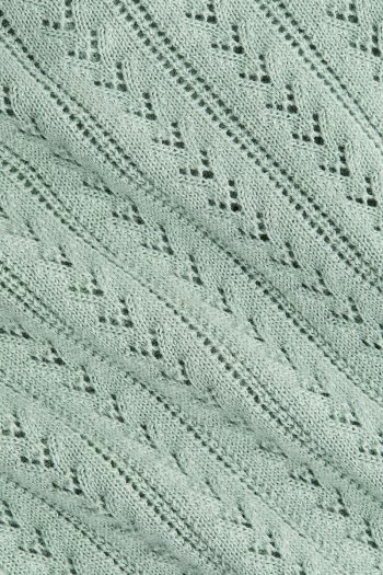 H&M Hole Patterned Cotton Knit Cardigan