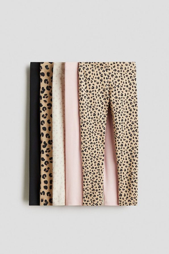 H&M 5-Pack Cotton Leggings