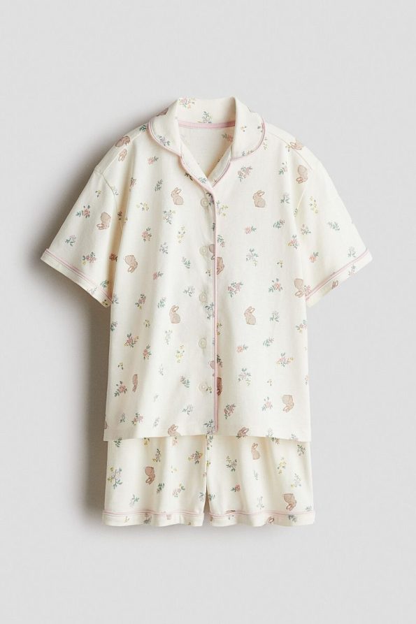 H&M Printed Jersey Pajama Set