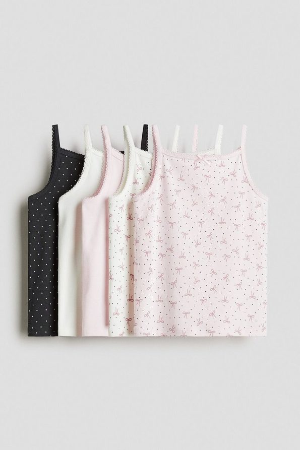 H&M Set of 5 Sleeveless Jersey Tops