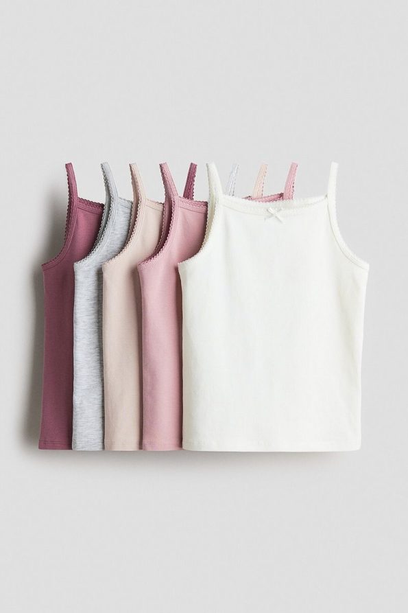 H&M Set of 5 Sleeveless Jersey Tops