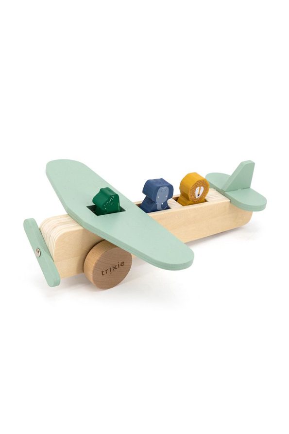 Trixie Wooden Animal Airplane