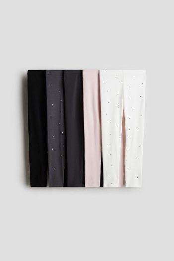 H&M Set of 5 Jersey Leggings