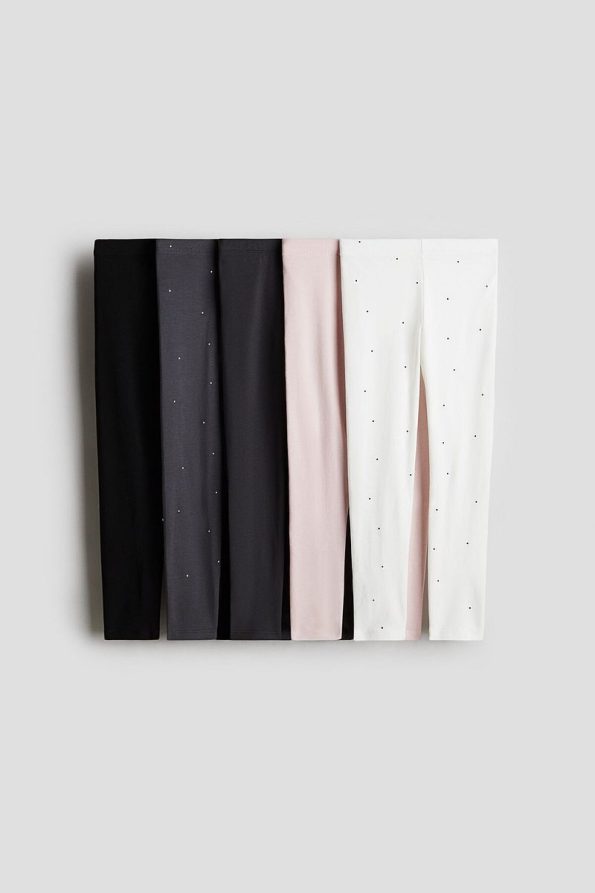 H&M Set of 5 Jersey Leggings