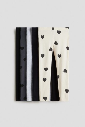 H&M Set of 5 Jersey Leggings