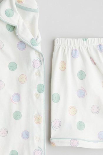 H&M Cotton Printed Pajama Set