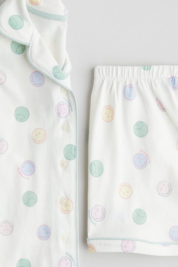 H&M Cotton Printed Pajama Set
