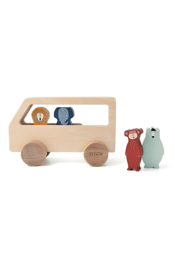 Trixie - Wooden Animal Bus Toy