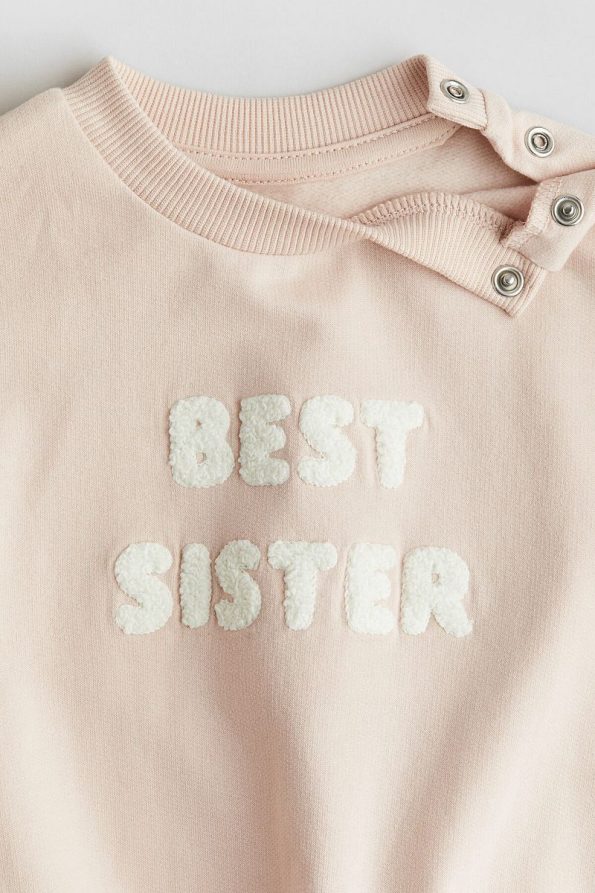 H&M Plush Appliqué Sweatshirt