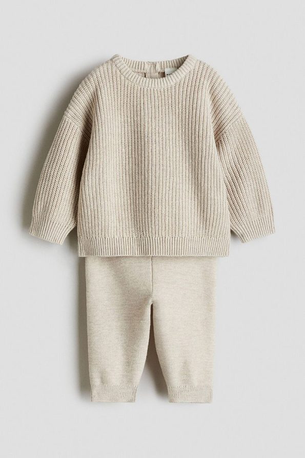 H&M 2-Piece Cotton Knit Set