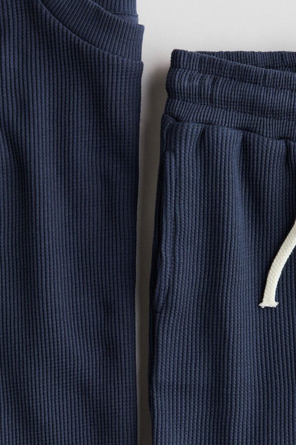 H&M 2-Piece Textured Cotton Set