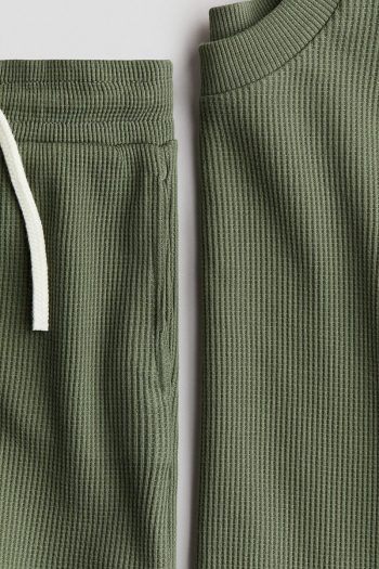 H&M 2-Piece Honeycomb Textured Cotton Set