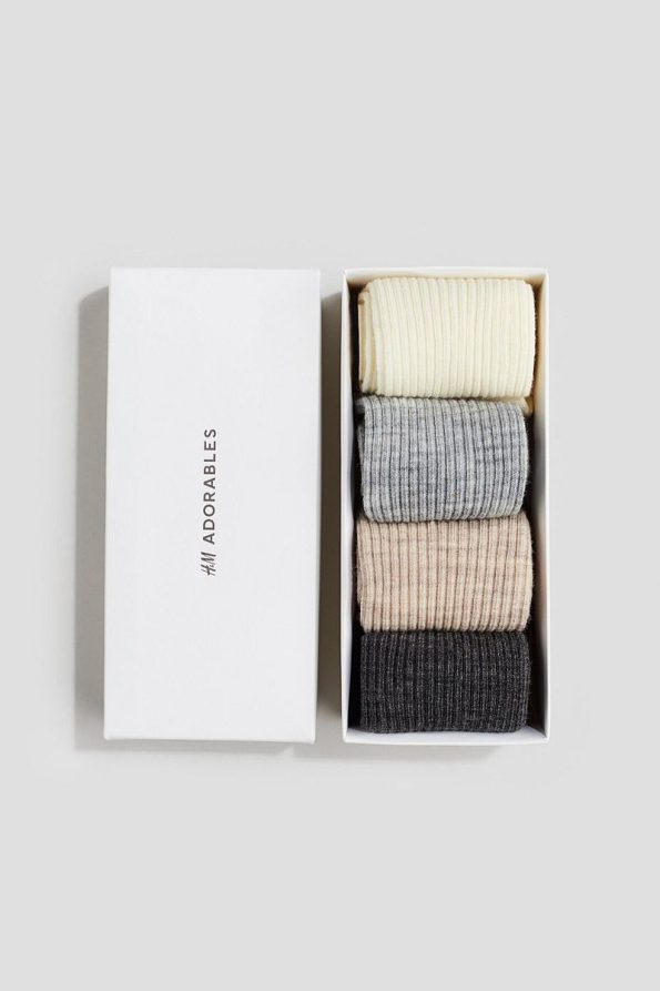 H&M 4-Pack Wool Blend Socks