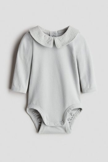 H&M Muslin Collar Cotton Bodysuit