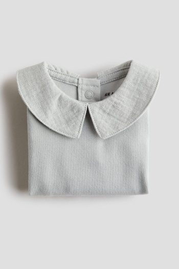 H&M Muslin Collar Cotton Bodysuit