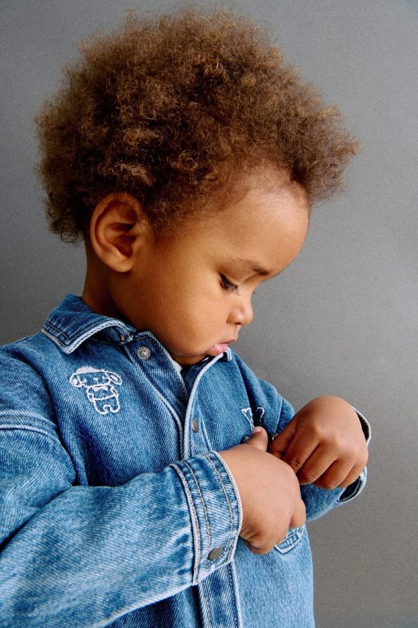 Embroidered Denim Overshirt