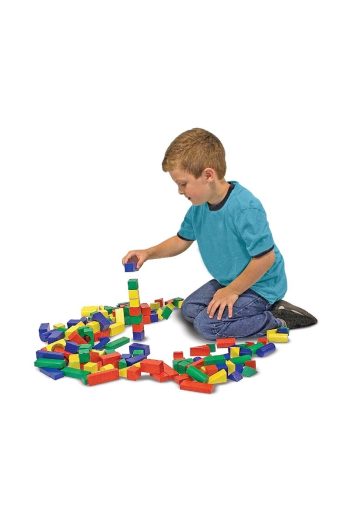 Melissa & Doug Wooden Block Set - 100 Pieces
