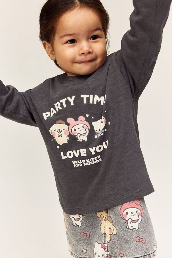 H&M Printed Jersey Top
