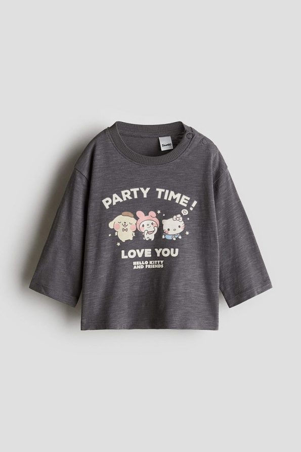 H&M Printed Jersey Top