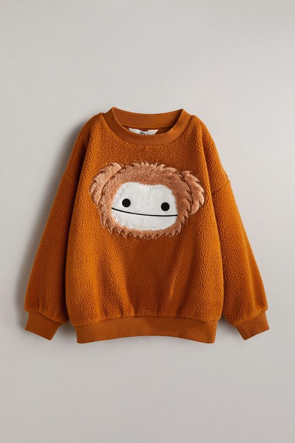 H&M Oversized Plush Sweatshirt