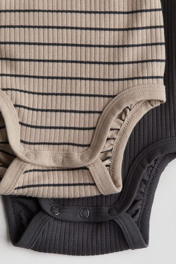 H&M 2-Pack Ribbed Turtleneck Bodysuits
