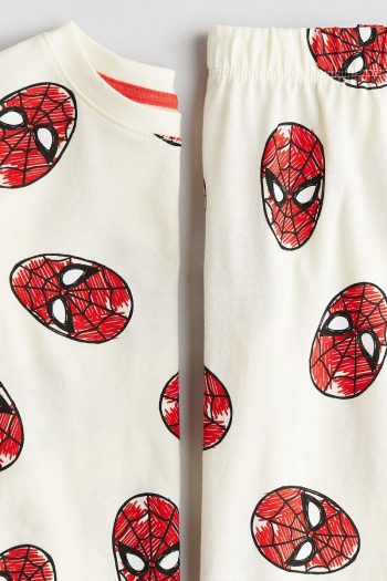 H&M Cotton Printed Jersey Pajama Set