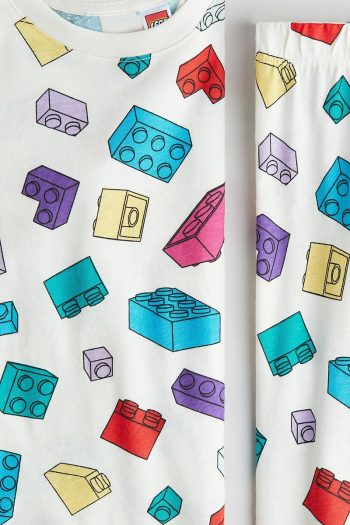 H&M Cotton Printed Jersey Pajama Set